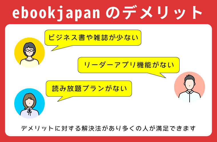 ebookjapanのデメリット