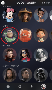 ディズニープラスのプロフィール作成方法③